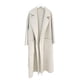 thumbnail image 1 of Minnieouse Otoño Invierno frente abierto abrigo boda fiesta ceremonia niñas cálido cárdigan manga larga solapa ropa con bolsillos laterales ropa Abrigos y chamarras Beige METRO Minnieouse AP013494-12, 1 of 6
