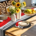 thumbnail image 4 of Red Black Ombre Round 13 Inch Placemats Set of 8, Modern Abstract Moire Art Geometric HeatResistant Non Slip Place Mats for Dining Table, Wipeable Braided Kitchen Table Mats for Housewarming, 4 of 9