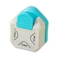 thumbnail image 1 of Paper Corner Cutter Compact Craft Projects for Office Scrapbooking Gift Tags Green Rounded Corner, 1 of 8