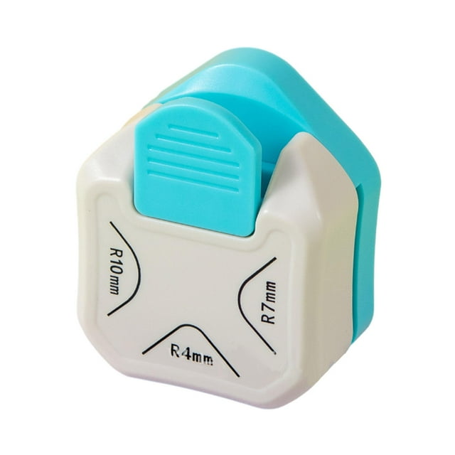 Paper Corner Cutter Compact Craft Projects for Office Scrapbooking Gift Tags Green Rounded Corner