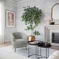 thumbnail image 2 of Jules Light Grey Velvet Accent Chair, 2 of 7