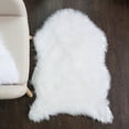 thumbnail image 6 of Fluffy Faux Sheepskin Fur Rug, Chair Throw 3' x 2' Sweet Home Collection, 6 of 6