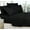 Black, variant on Elegant Comfort 1500 Hotel Quality Microfiber Wrinkle and Fade Resistant Cozy 6-Piece Bedding Set, King Black