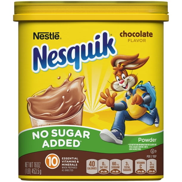 NESQUIK No Sugar Added Chocolate Powder