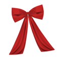 thumbnail image 2 of CarpNettore Large Bow Decor Hanging Ribbon Tie Bow Giant Ribbon Tie Extra Large Satin Ribbon red, 2 of 8
