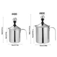 thumbnail image 5 of Handheld Quiet Coffee Milk Foam Maker Double Layer 304 Nonrust Steel Manual Whisks Without Noise, 5 of 15