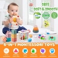 thumbnail image 2 of Toy Plunack Montessori 6 en 1 para bebés de 6 a 12 meses con dentición, 2 of 6