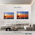 thumbnail image 3 of Elephant Stock Beach Hut And Palm Trees Wall Art - Horizontal Multi Panel Canvas - Living Room Wall Decor - Beach Multi Panel - Orange And Blue Decor - 74" x 48", 3 of 4
