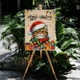 thumbnail image 4 of Merry Christmas Santa Exotic Shorthair Scarf Twinkling Lights Xmas Holiday Vertical Matte Canvas Poster Cat Lover Kitten Owner Gifts Wall Art Home Decor - 00022, 4 of 5