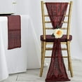 thumbnail image 5 of Balsa Circle 14" x 108" Sequined Table Runner Burgundy, 5 of 6