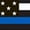 Thin Blue Line, variant on Gallon Gear Hydration Organization Gallon Sleeve - Thin Red Line