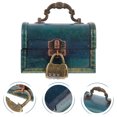thumbnail image 3 of Vintage Jewelry Trinket Box Wooden Hasp Jewelry Case Decorative Storage Box, 3 of 8