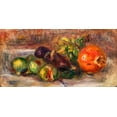 thumbnail image 2 of Renoir, Pierre-Auguste 14x9 Gold Ornate Wood Framed with Double Matting Museum Art Print Titled - Pomegranate and Figs 1917, 2 of 4