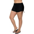 thumbnail image 4 of Plus Size Swim Shorts for Women Drawstring Board Shorts Swimsuits Bottoms, 4 of 6