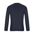 thumbnail image 3 of Brondbend Men's Tops Christmas Man Shirt Long Sleeves Crewneck Pullover Print Leisure Blouse Loose Fit Weekend Clothes Navy, 3 of 4