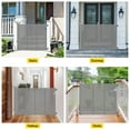 thumbnail image 6 of Reinforced 42” Extra Tall Pet Gate for Doorways, Extends up to 60” Wide, Extra Tall Retractable Baby Gates with Rods to Prevent Crawling Through Retractable Mesh Dog Gate Indoor Outdoor, Gray, 6 of 14