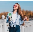 thumbnail image 5 of St Patrick's Day Skinny Tumblers with Lids and Straws, Glitter Green Leopard Print Stainless Steel Vacuum Insulated Travel Tumbler Cups 20 OZ, 5 of 6