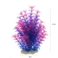 thumbnail image 3 of Visland Artificial Plant Aquarium Ornament, Simulation Realistic Harmless Colorful Artificial Plastic Fake Water Grass Plant Landscaping Fish Tank Accessory Decoration for Home Garden, 3 of 8