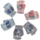 thumbnail image 1 of 3 pares de guantes sin dedos para niños, guantes convertibles con tapa abatible, guantes de punto suaves para niños y niñas, 1 of 5