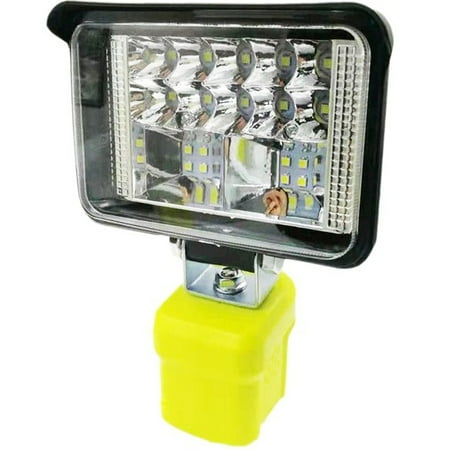 

Egdank LED Work Light Job Site Flashlight 54/108/144/180W Wireless LED Work Light with 130° Pivoting Head Portable Rechargeable Torch Car Light Compatible with Ryobi 18V Lithium Ion Battery