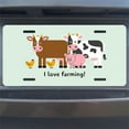 thumbnail image 7 of License Plate, Farm Animals Love Decorative Front,Personalized Stainless Steel License Plate Cover For Men Women,12.2" X 6.2", 7 of 7