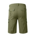 thumbnail image 5 of Men's Capri Work Shorts, 7-Inch Inseam Multi-Pocket Cotton Cargo Shorts for Outdoor Activities & Casual Wear ,Light Green XL, 5 of 5