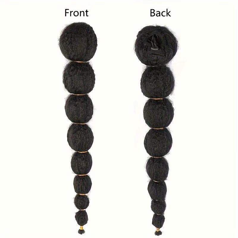 1pc, lantern ponytail lantern ponytail black 18 inches