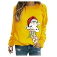 thumbnail image 2 of Fesfesfes Ugly Xmas Sweater Womens Casual Long Sleeve Tops Christmas Print Pullover Sweatshirt Blouse Top, 2 of 5