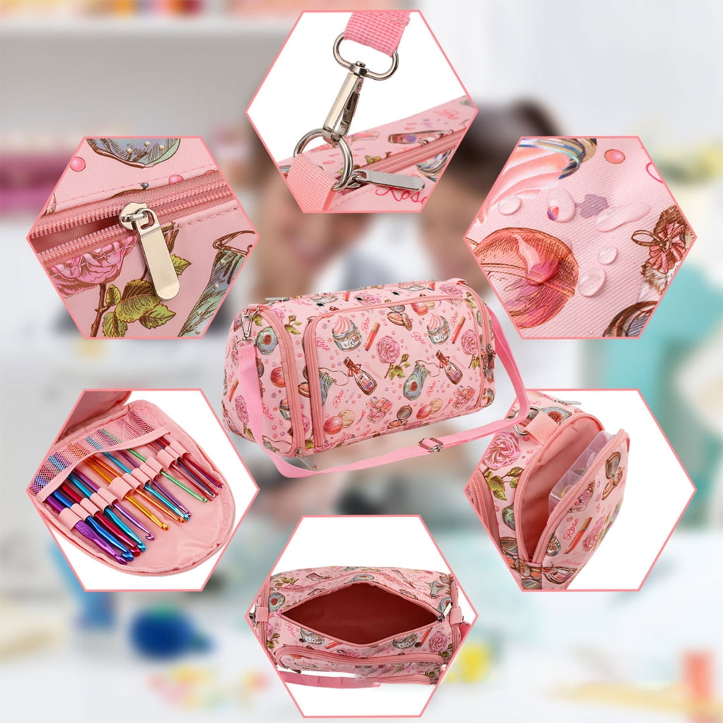 Crochet Craft Bag Yarn Storage Bag Large Capacity Knitting Supplies Organizers