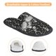 thumbnail image 3 of Fotbe Retro Skeleton Dancing On Halloween Party Pantuflas Peludas para Mujer con Estampado, Zapatillas de Peluche, Zapatos de Invierno para Casa, Uso Interior y Exterior-Medium, 3 of 8
