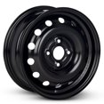thumbnail image 2 of For 2005-2011 Chevrolet Aveo 14 Inch Painted Black Rim - OE Direct Replacement - Road Ready Car Wheel, 2 of 9