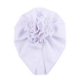 thumbnail image 1 of Diademas con lazos para bebés, turbantes con flores para niñas pequeñas, gorros elásticos, gorros para niñas, accesorios para el cabello para bebés, color blanco, 1 of 5