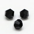 thumbnail image 2 of 1Bag Imitation 5301 Bicone Beads Transparent Glass Faceted Beads Black 3x2.5mm Hole: 1mm 720pcs/bag, 2 of 2