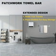 thumbnail image 4 of athroom Towel Bar Matte Silver 24 Inch Towel Rack Stainless Steel Bathroom Towel Holder for Bathroom Wall Mounted Modern Home Decor Towel Rod, 4 of 7