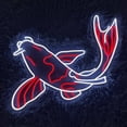 thumbnail image 3 of Handmadetneonsign Japanese Fish Neon Sign, Koi Fish Light Wall Art Decor, Home Kitchen Wall Decor, 3 of 5