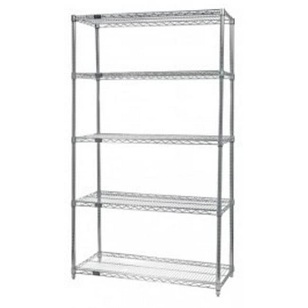 Stainless Steel Wire Shelving Unit, Stainless Steel Storage Bookcase