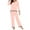 Pink, variant on Jinhomg Casual Night Wear for Women Comfy Long Sleeve V-Neck Pullover Tops and Straight Leg Pants 2 Piece Fall Winter Pajamas Sets Spring Saving Today Pink L