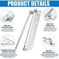thumbnail image 5 of Automatic Door Self-Closing Hinge, Automatic Door Closer,Top Latch Soft Close,Easy to Install,Stainless Steel with Force Arm,Screws and Wrench( 1 Pack ), 5 of 8