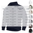 thumbnail image 2 of cocolona Mens Half Zipper Pullover Sweatshirts Fall Winter Stand Up Collar Long Sleeve Shirts Solid Color Casual Tops, 2 of 7