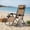 Beige, variant on Resenkos Outdoor Folding Zero Gravity Reclining Lounge Chair-Dark Red, Zero Gravity Lawn Lounge Chairs with Cup Holder, Reclining Folding Outdoor Chairs for Deck, Beach, Yard