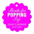thumbnail image 1 of 100 PCS Personalized Baby Shower Favors Tags Custom Quote Thank You For Popping By Baby Shower Gift Hang Tags, 1 of 1
