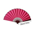 thumbnail image 5 of Traditional Japanese Style Hand Fan for Dance Wedding Party Performance, Lightweight Portable Folding Fan with Red Frame and Cloth Panel, Decorative Cultural Accessory Gift for Adults, 8 Inch, 5 of 6