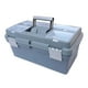 thumbnail image 4 of Caja de almacenamiento portátil organizadora caja de herramientas de 16 pulgadas de gran capacidad para oficina y hogar Gris, 4 of 9