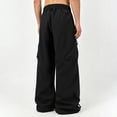 thumbnail image 5 of cllios Men's Parachute Cargo Pants with Adjustable Ankle Drawstring Wide Leg Drawstring Waist Loose Utility Trousers s-xl, 5 of 7