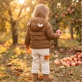 thumbnail image 5 of Abcomgle Toddler Winter Coats for Girls 3t Lightweight Puffer Padded Infant Winter Coat Cute Bear Ears Hooded Infant Puffer Coat Winter Warm Puffer Jacket Boys, 5 of 7