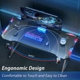 thumbnail image 5 of HLDIRECT 47 inch Gaming Desk with LED, Ergonomic Game Table, Computer Desk for Adults, Black, 5 of 6