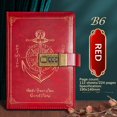 thumbnail image 1 of Feltree Password Notebook with Lock B6 Leather Notebook Student High Appearance Diary Notebook Notes, 1 of 8