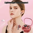 thumbnail image 4 of Kchsji Upgraded Wireless Bluetooth Earphones HD Noise Reduction Low Latency Gaming Long Battery Life Ergonomic Fit 13mm Speaker Unit Fast Charging for Music Calls Gaming Travel, 4 of 6