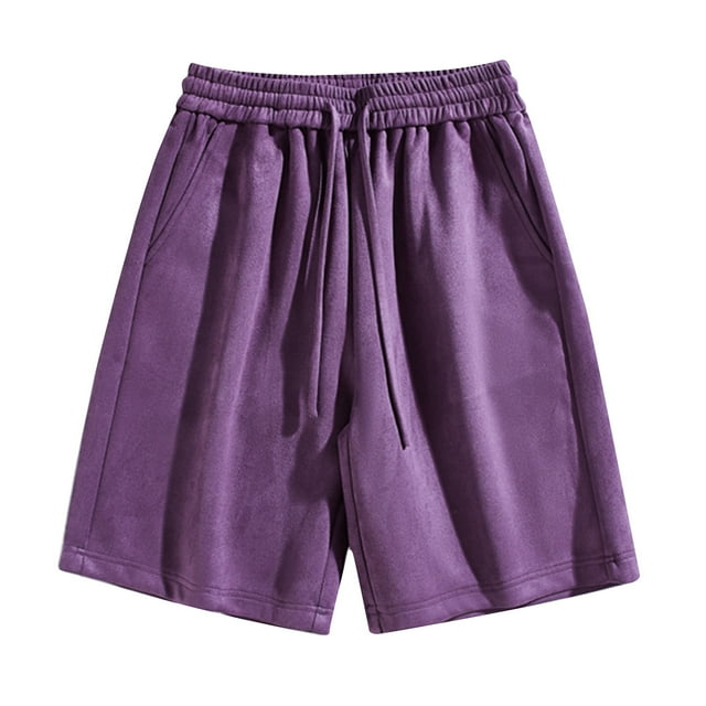 Besolor Workout Shorts for Men Big and Tall Drawstring Elastic Waist Summer Athletic Running Shorts with Pockets