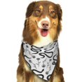 thumbnail image 6 of Naloa Hand Drawn Snake Dog Bandanas 1PC Washable Triangle Dog Scarfs Premium Durable Fabric, for Small Medium Large Dogs and Cats, 6 of 6